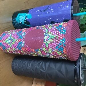 Starbucks New Colorful Tumbler Set - Black, Purple, Multicolor